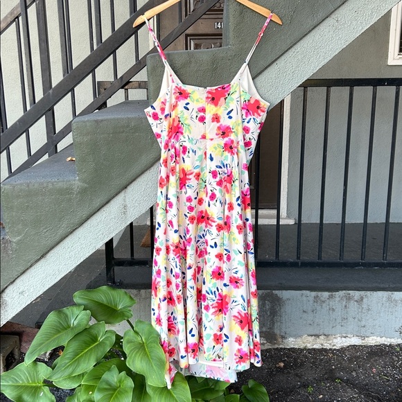 Yumi Kim Anthropologie Floral MidiDress Vacation Resortwear Spring Sz L - Picture 6 of 7